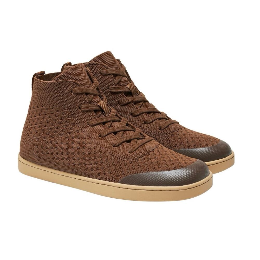 SUAVS The Legacy High Top Sneakers Timber Brown Knit Shoes Women’s 8 Casual